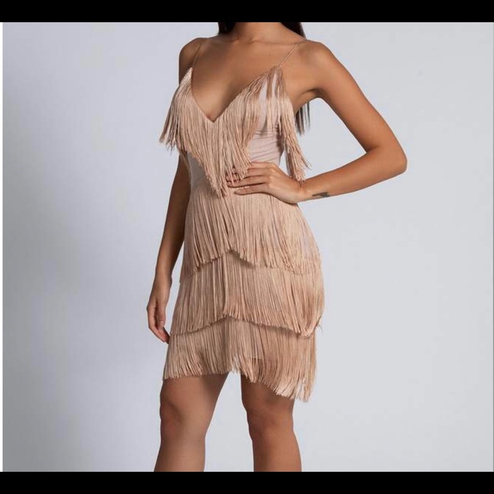Meshki Sofia Fringe Dress